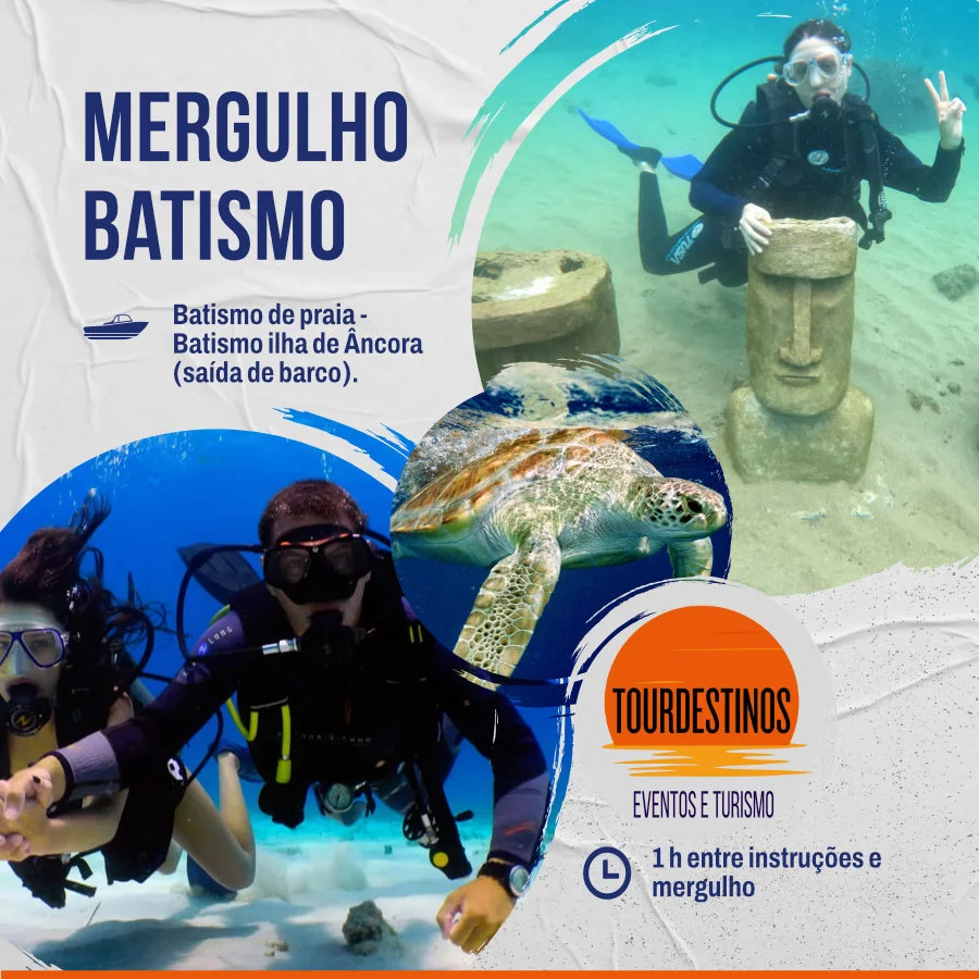 Tourdestinos - mergulho com cilindro (batismo)